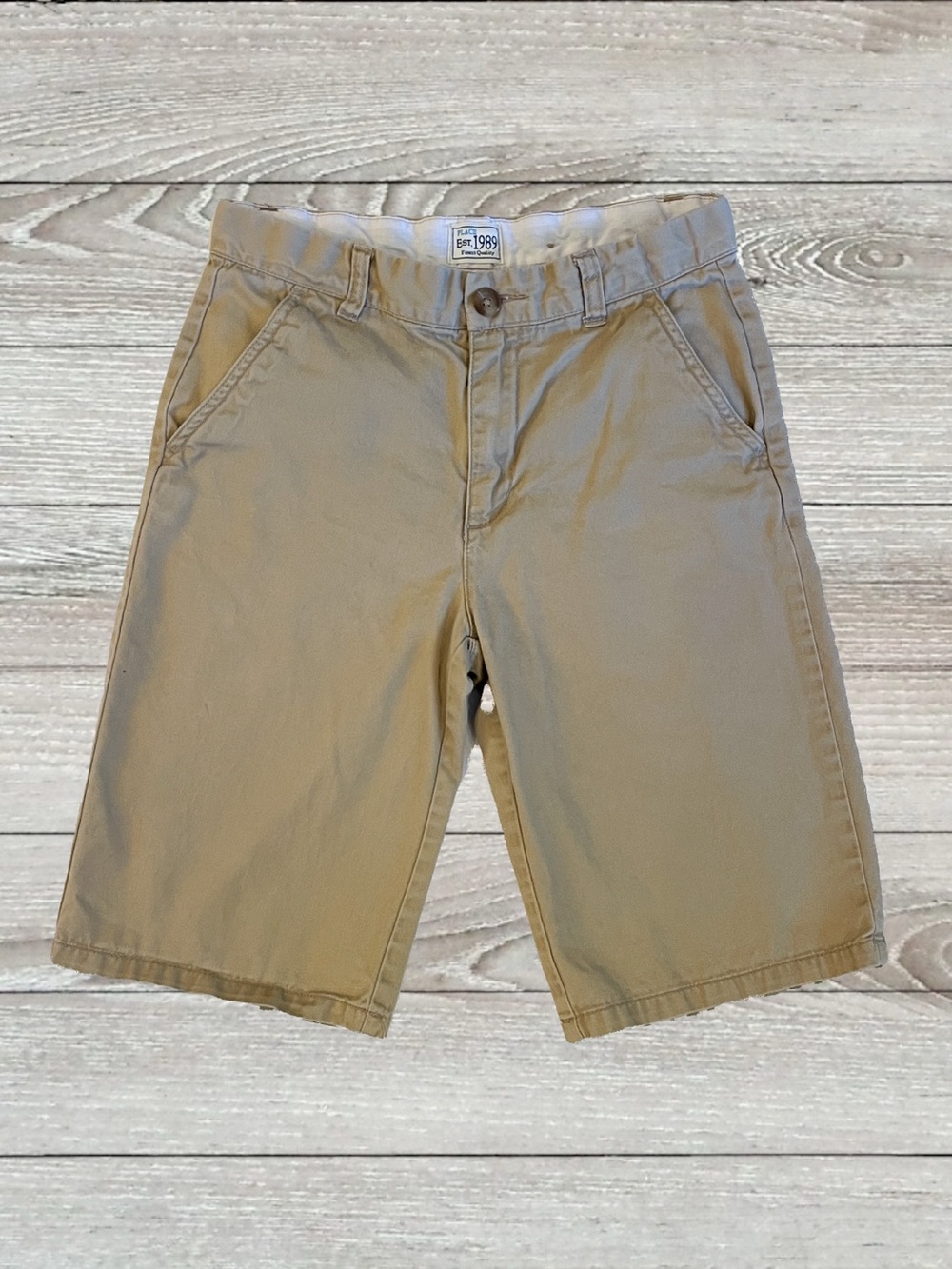 The Children's Place Boys Khaki Flat-Front Shorts